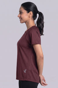 Zelocity Quick Dry Raglan Gym & Training Relaxed Tshirt - Huckleberry — thumbnail 4